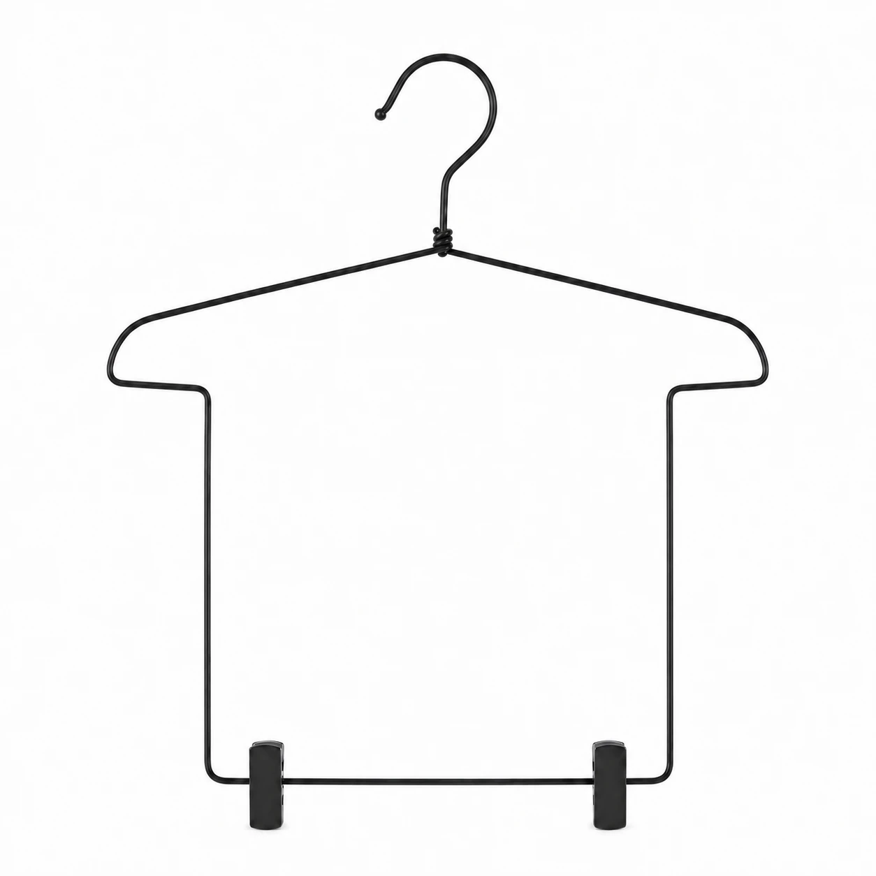 ワンピースアイアン洋服ハンガー（ズボンクリップ付き）