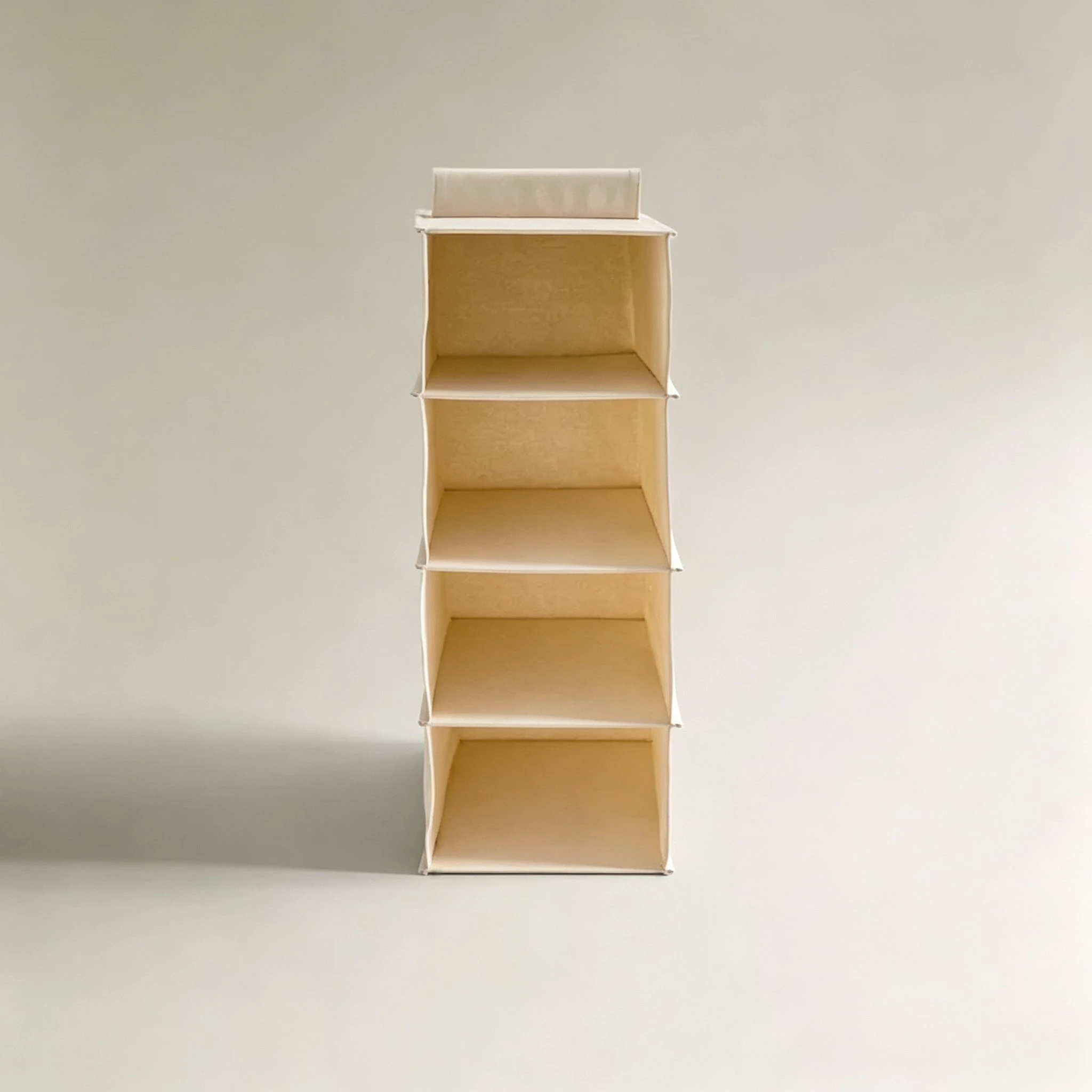 4段3Dファブリック吊り下げ収納オーガナイザー